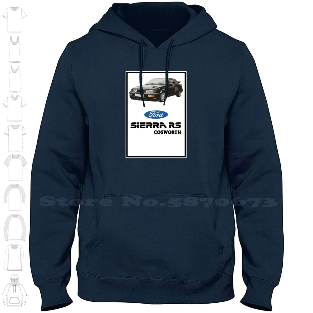 Sierra Cosworth 100% Cotton Hoodie T-Shirt Ae86 Drift Legend Gt86 Brz Scion Frs Japan American Jdm Lines Blueprint