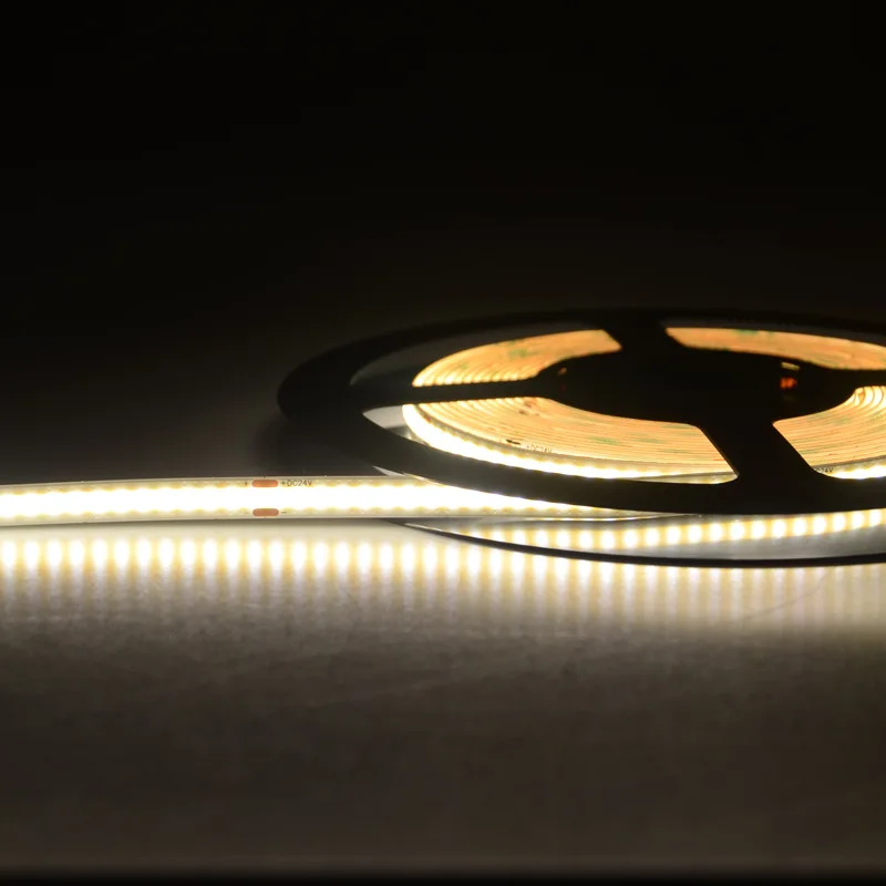 

Flexible COB LED Strip Light DC24V 8mm 320 lights High Density Tape Ribbon RA90 2700K 4000K 6000K Linear Dimmable COB Strip