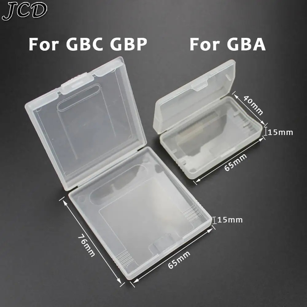 JCD 2Pieces Clear Plastic Game Cards Cartridge Case Dust Cover Case For Game Boy Advance GBA For gameboy Advance GBC GBP