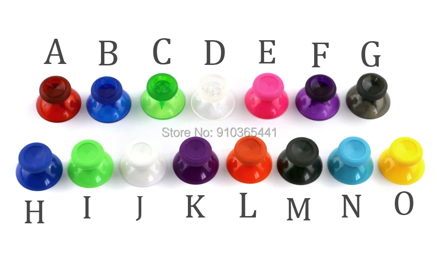 60pcs/lot Multi-Color 3D Analog Thumb Sticks for XBOX One Controller 3D Rocker Joystick Cap Shell Mushroom Cap