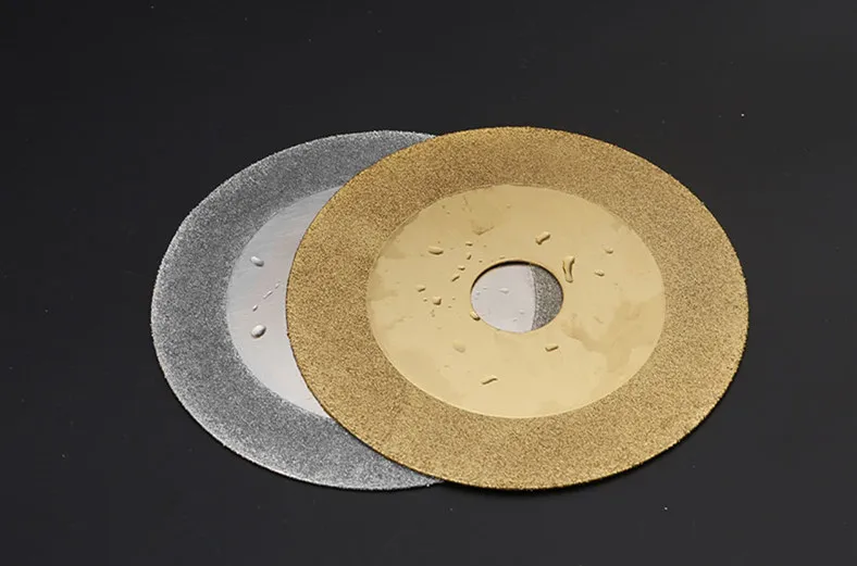 1pcs 100mm Carbon Steel Gold Tone Silver Tone Tile Stone Glass Diamond Saw Blade Cutting Disc Wheel for Glass Ceramics Jade