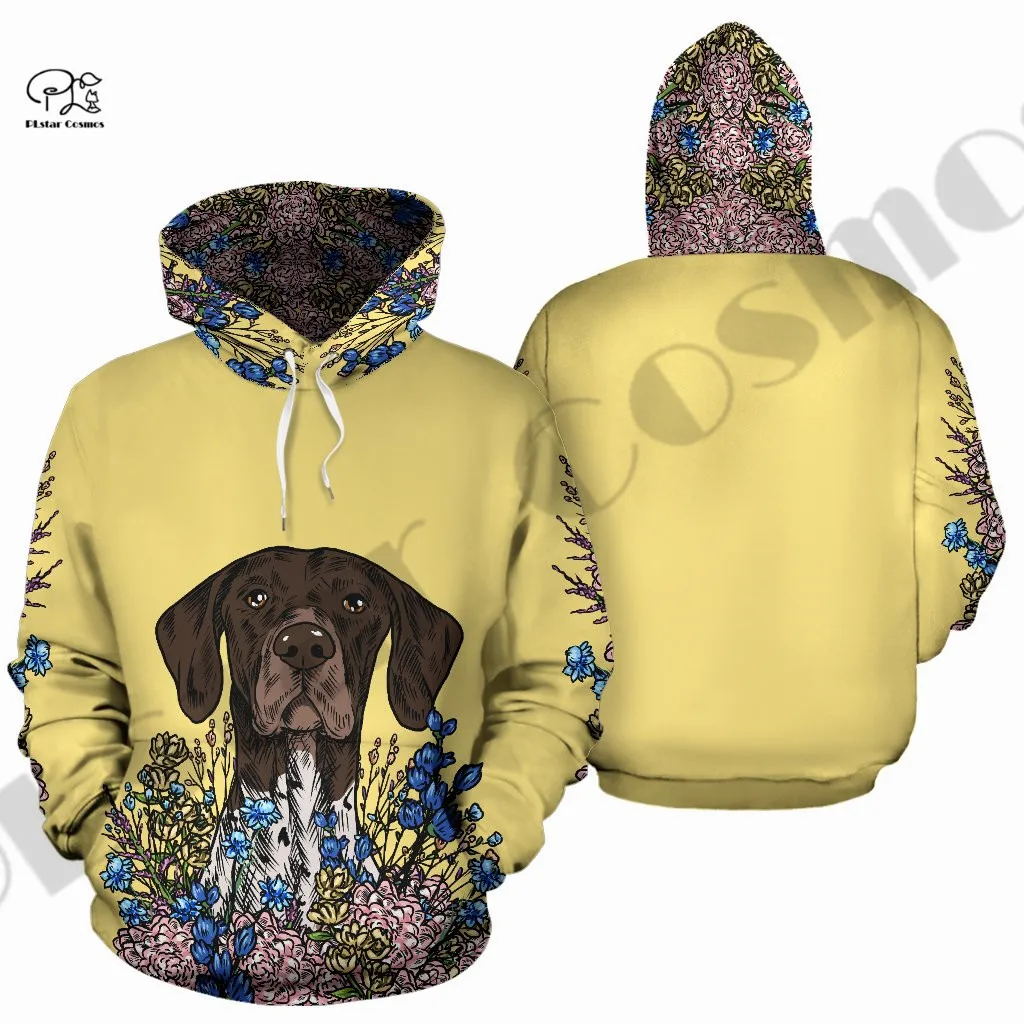 

PLstar Cosmos 3Dprint Newest Shorthaired Pointer Dog Harajuku Pullover Streetwear Unique Unisex Man/Woman Casual Hoodies/Zip A-3