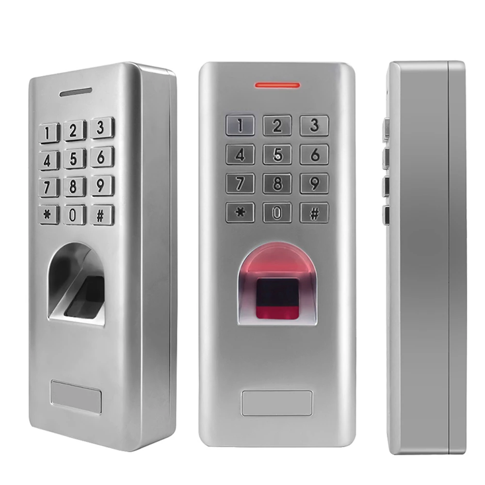 IP66 1000 Users Standalone Fingerprint Password Keypad Access Control Reader for security door lock system gate opener