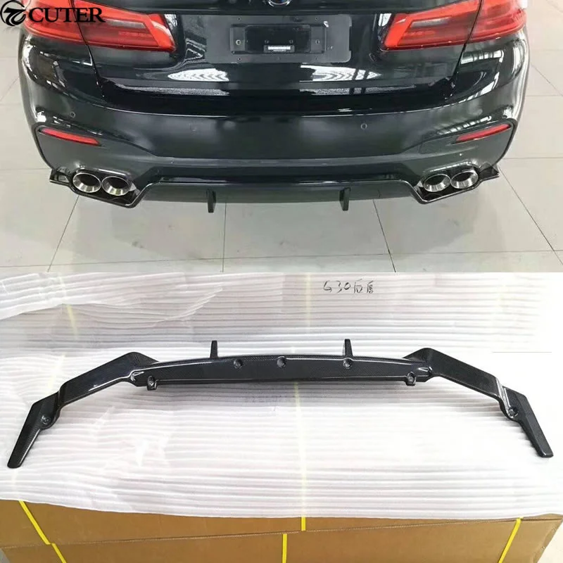 

G30 G38 3d Style Carbon Fiber Frp Rear Bumper Diffuser for Bmw G30 G38 5 Series 530i 540i Car Body Kit 2018