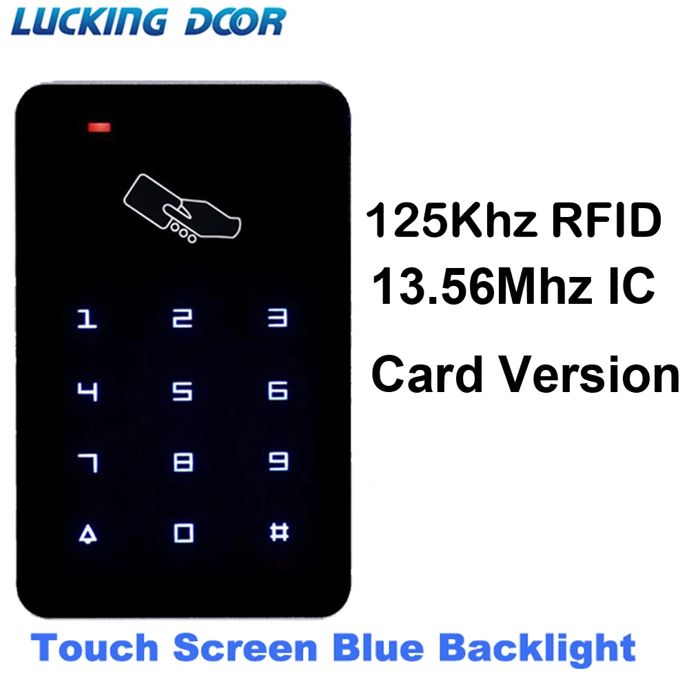 

Touch Screen Backlight Standalone Access Controller 125Khz Access Control Keypad Digital Panel Card Reader Door Lock Opener