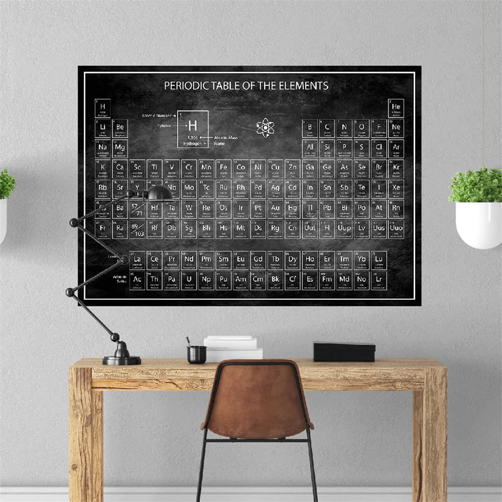 Poster HD Prints Modular Pictures Nordic Chemistry Periodic Table Wall Art Canvas Painting Home For Study Room Decoration