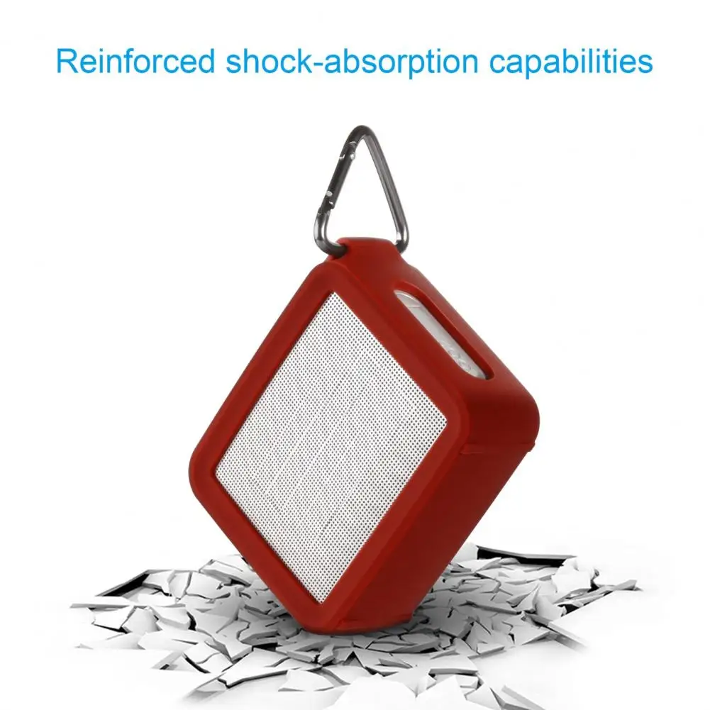 Protective Case Waterproof Anti-impact Bluetooth-compatible Speaker Silicone Protective Cover with Buckle for JBL/GO2