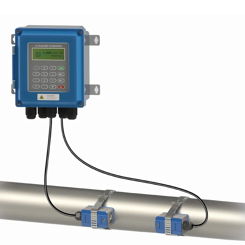 

8PCS TUF-2000B-TM-1 (DN50mm-DN700mm) Ultrasonic liquid flow meter flowmeters