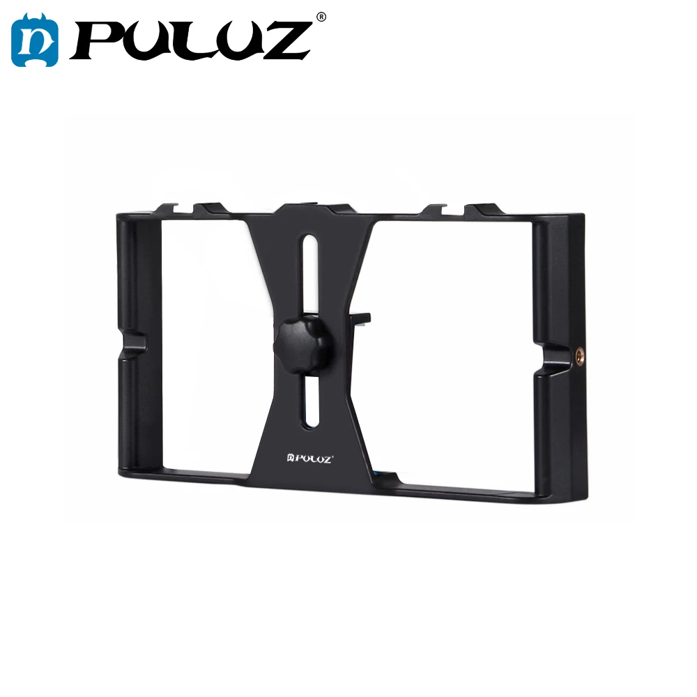 PULUZ Handheld Rig Handle Film Making Rig Stabilizer/Steadicam Bracket Holder Cradle Phone Clip For iPhone,Smartphone Video Rig