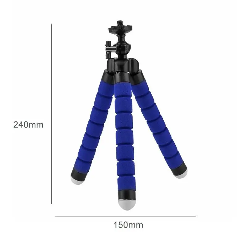 Tripod for Phone Flexible Sponge Octopus Mini Tripod for Mobile Camera Tripod Phone Holder Clip Stand With Phone Clip Holder