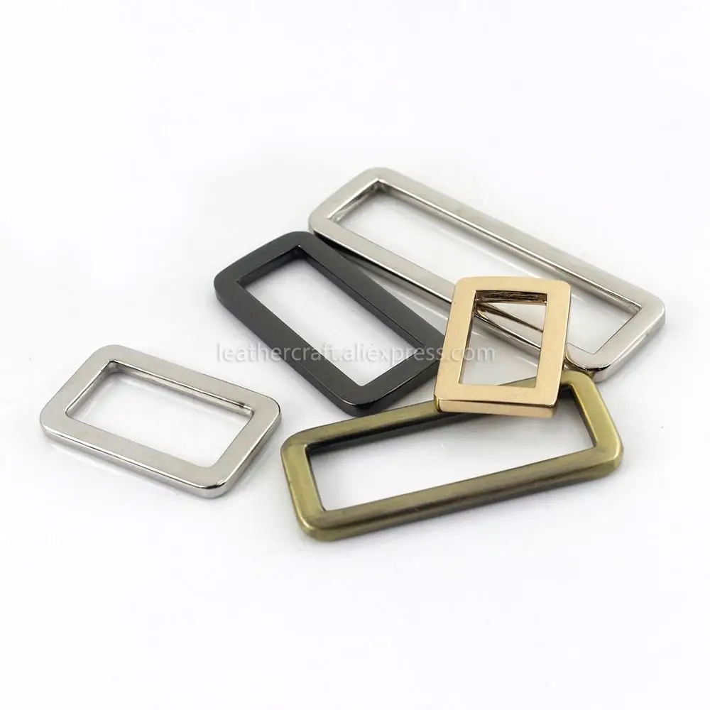 1pcs Metal Retangle ring Buckle Loops for Webbing Leather Craft Bag Strap Belt Buckle Garment DIY Accessory 20/25/31/38/50mm