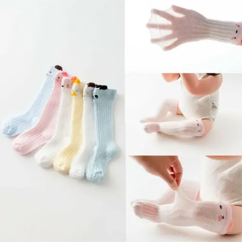 

Summer Kids Baby Girl Toddler Knee High Long Pom Socks Bow Princess Cotton Soft Casual Stocks