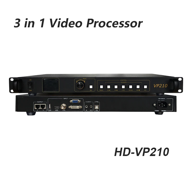 Powerful 3-in-1 HD-VP210 Controller Support Integrated The Function of One Single Picture Video Processing And One Sending Card