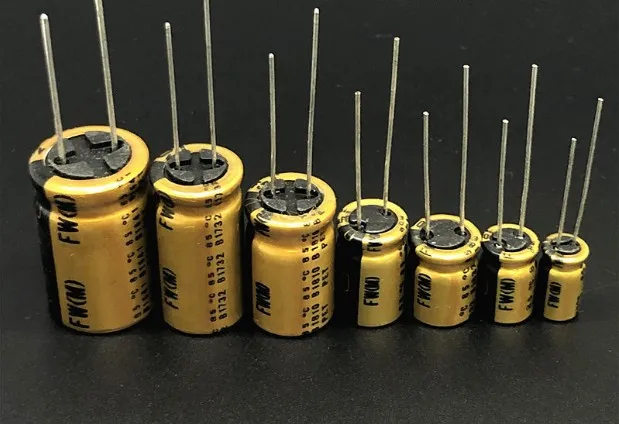 30 sztuk/partia Oryginalne kondensatory elektrolityczne Nichicon serii FW 6.3V-100V 1µF-22000µF, audiofilskie, aluminiowe, z darmową wysyłką