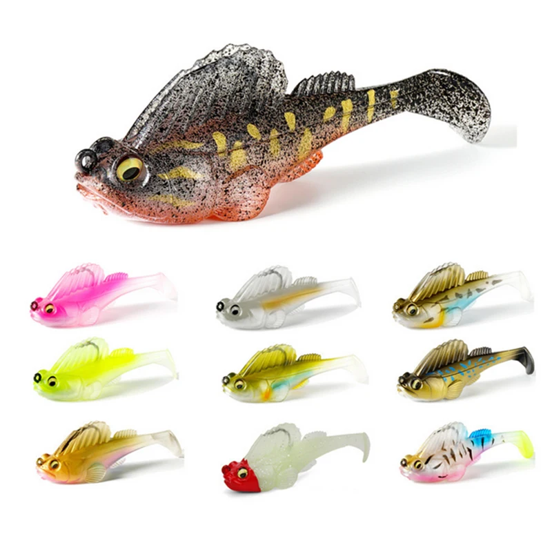 PROBEROS Silikon Dark Sleeper Angelköder, 14 g, Jig-Wobbler, weicher Köder für Hecht, Bass, Shad, Barsch, Swimbaits, Pesca-Angelgerät – Detail 1