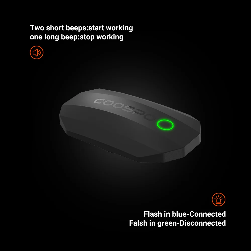 COOSPO H808S Herzfrequenzsensor Dual-Modus ANT Bluetooth mit Brustgurt Fahrradcomputer für Wahoo Garmin Zwift Sportmonitor – Detail 3