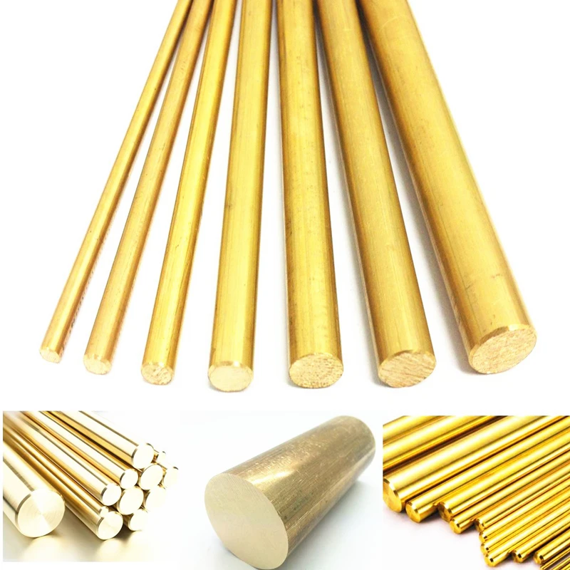 Dia 3mm 5mm 6mm 7mm 8mm 10mm Exquisite Brass Rod Beautiful Mosaic Rivet Knife Decoration Handle Metal Brass Round Bar