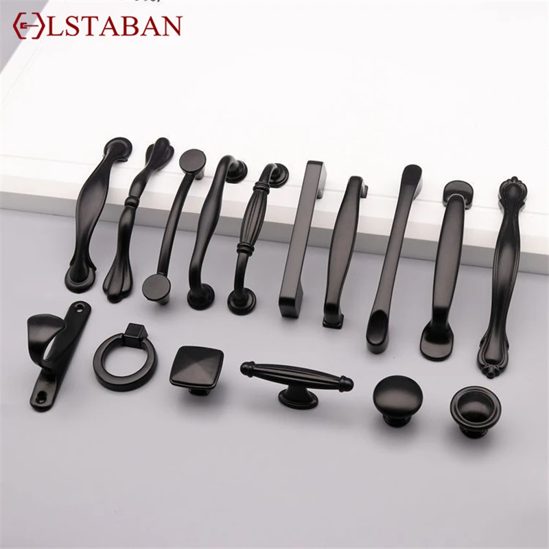 Black Handles For Furniture Cabinet Knobs And Handles Kitchen Handles Drawer Knobs Cabinet Pulls Cupboard Handles Knobs