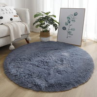 Round Plush Carpet For Living Room Anti-slip Fluffy Soft Large Area Mats Thick Bedroom Decorative Carpets Kids Room Lounge Rugs