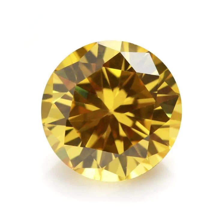 10.50 Cts Natural Gemstone Yellow Sapphire 12mm Round Cut Gem Sri-Lanka VVS