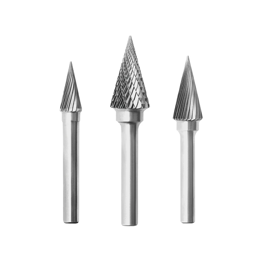 

Conical Pointed Head Tungsten Steel Milling Cutter Carving Tool Grinding Head M MX Type Tapered Tip Carbide Rotary File M1225M06