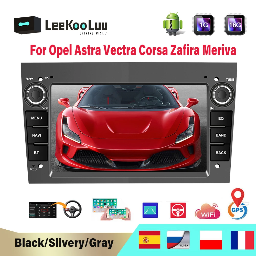 LeeKooLuu Car Radio 2 Din Android 9.1 Car Multimedia Player GPS Stereo For Opel Astra Antara Vectra Corsa Zafira Meriva vivara