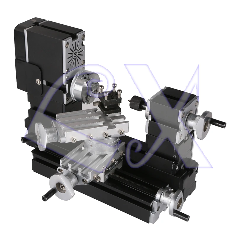 Zhouyu-Mini torno giratorio de Metal TZ20002MR, 12000rpm, 60W, gran potencia, el diámetro se puede ampliar a 50mm