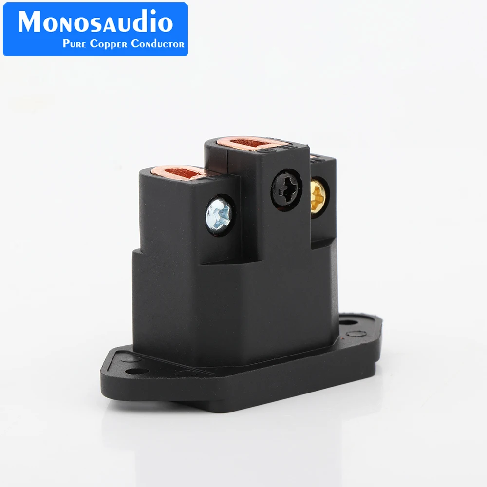 Monosaudio IB70 IEC-Steckdoseneinlass aus reinem Kupfer, AC-IEC-Einlass, vergoldete, lötfreie Steckdose, HiFi-Audio-Stromversorgung, IEC-Buchse – Detail 14