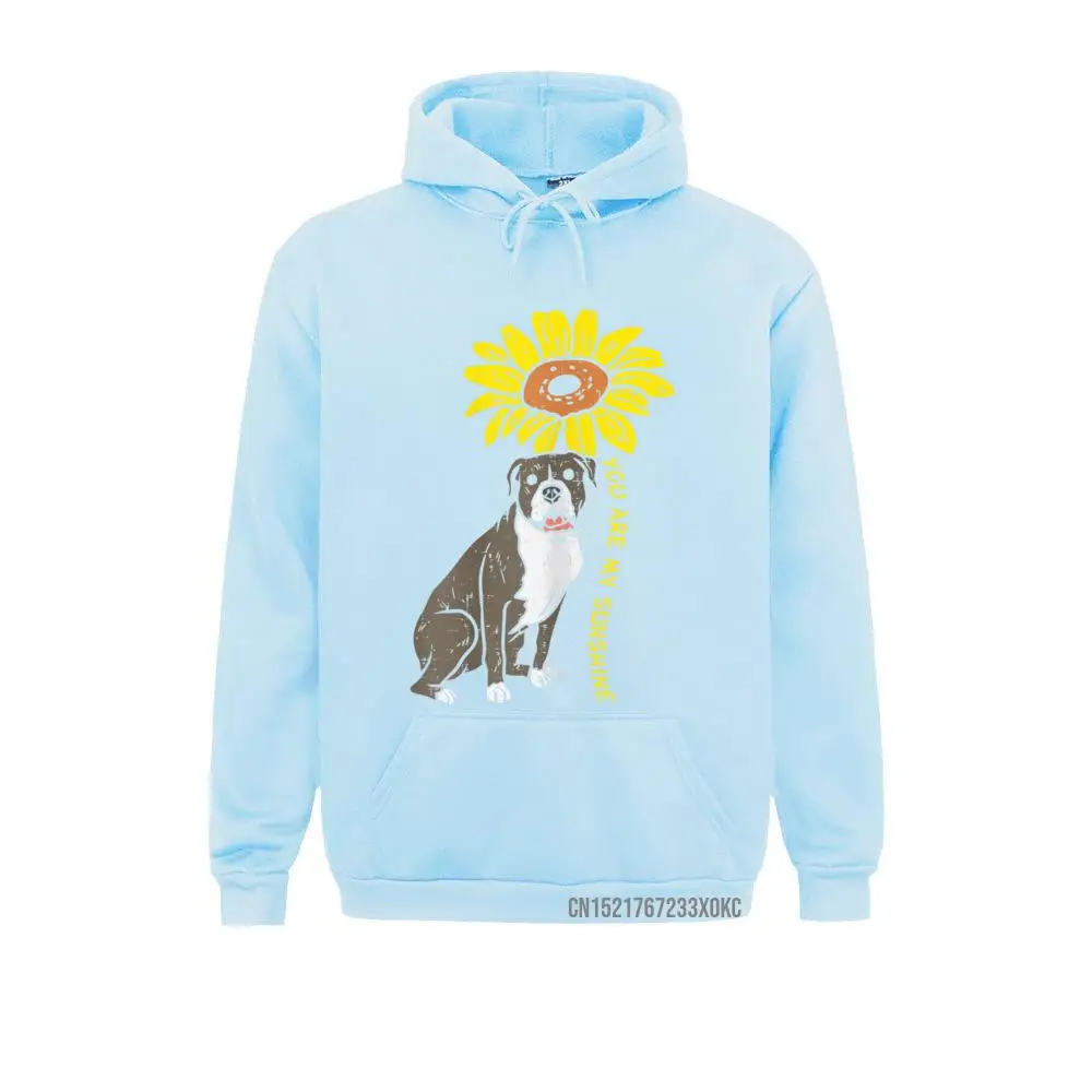 Pitbull Sunflower Sunshine Pitties Pet Dog Lover Owner Gift Europe Fitness Labor Day Hoodies New Arrival Men Sweatshirts