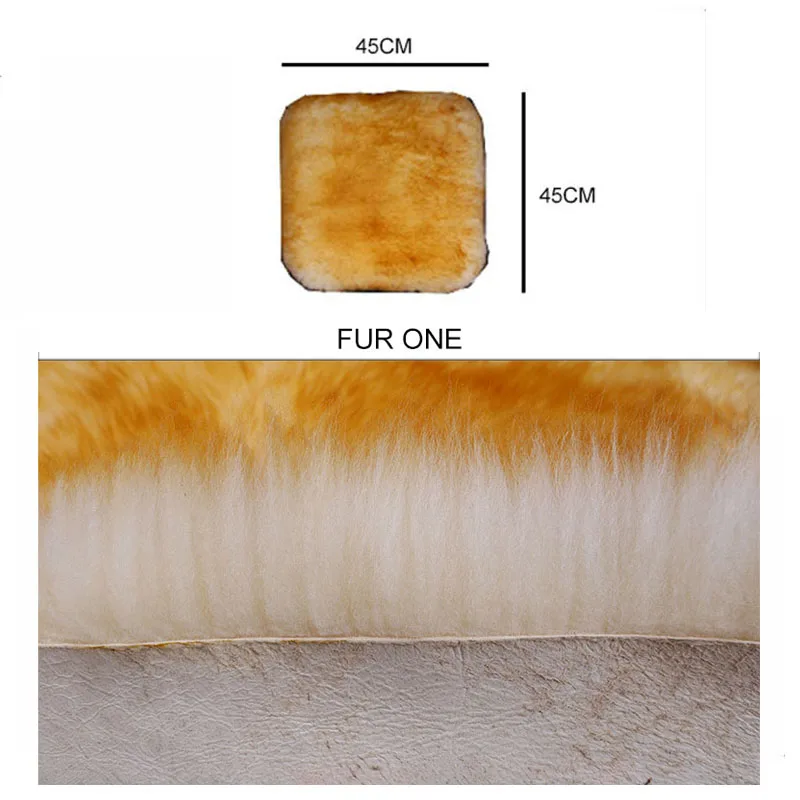 100% Natural Fur Australian Sheepskin Car Seat Covers, Universal Wool Car Seat Cushion,Winter Warm Car Seat Cover