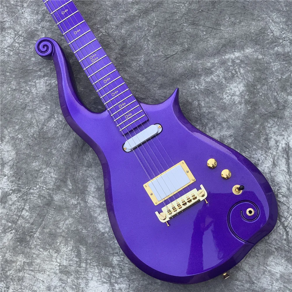 Super Rare Prince Cloud Sparkle Pearl purple Electric Guitar In purple guitars guitarra in stock