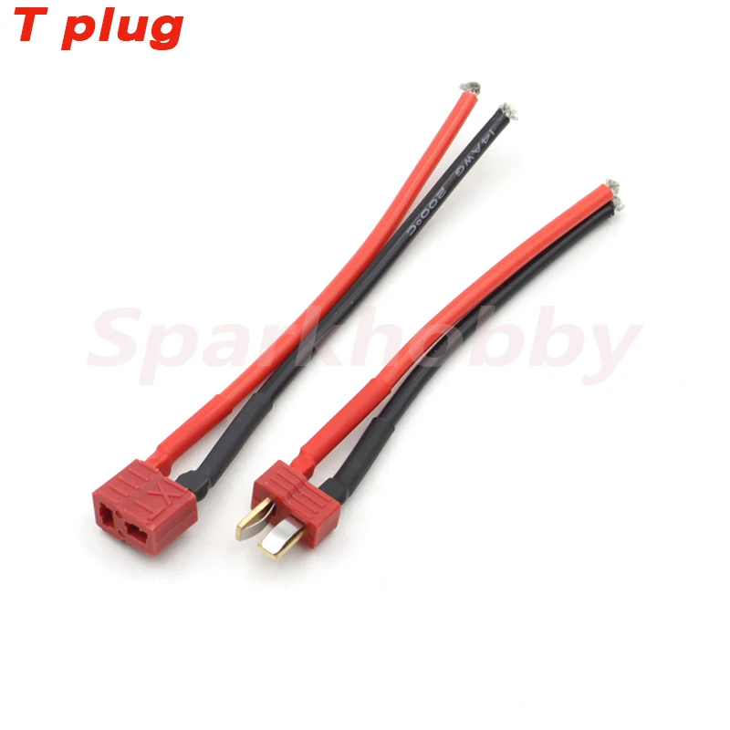 5PCS Sparkhobby XT60 XT30 T plug Connector Male / Female Connector plug Silicone Wire 14/18AWG RC Battery Cable long 100mm