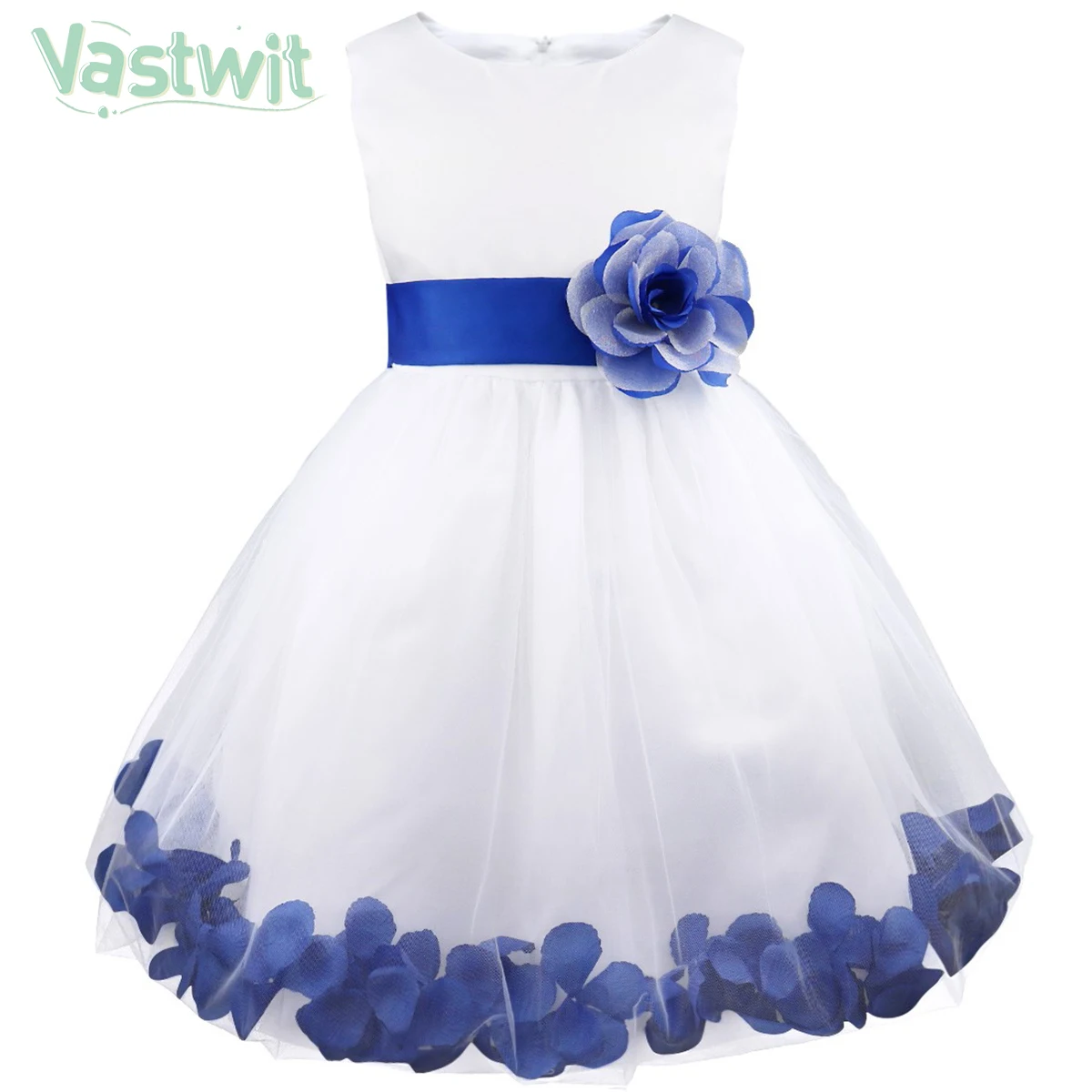 Flower Christmas Girl Dress Wedding Princess Petals Birthday Party Tulle Tutu Dresses Teenage Pageant Dress Kid Children Clothes