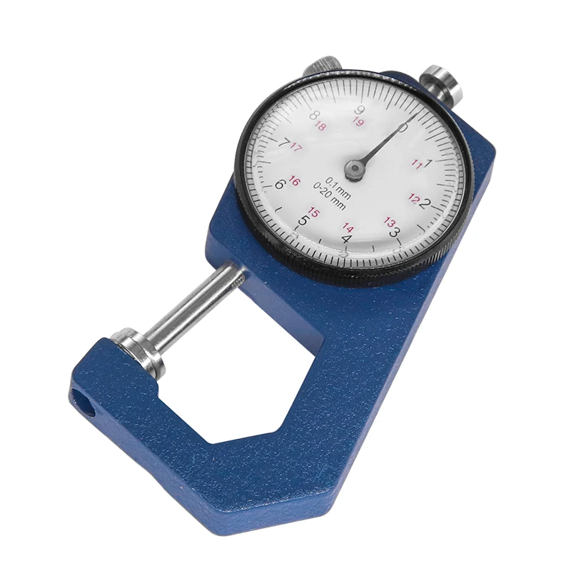 0-20mm Dial Thickness Gauge Thickness Meter Tester for Leather Paper Width Measuring Instrument Tools