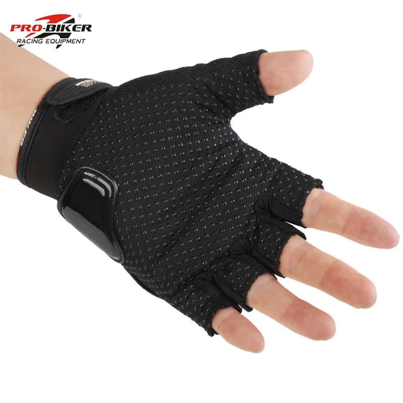 PRO-BIKER Motorcycle Gloves Breathable Half Finger Glove Outdoor Sport Protection Riding Cross Dirt Bike Gloves MCS-04C Classic