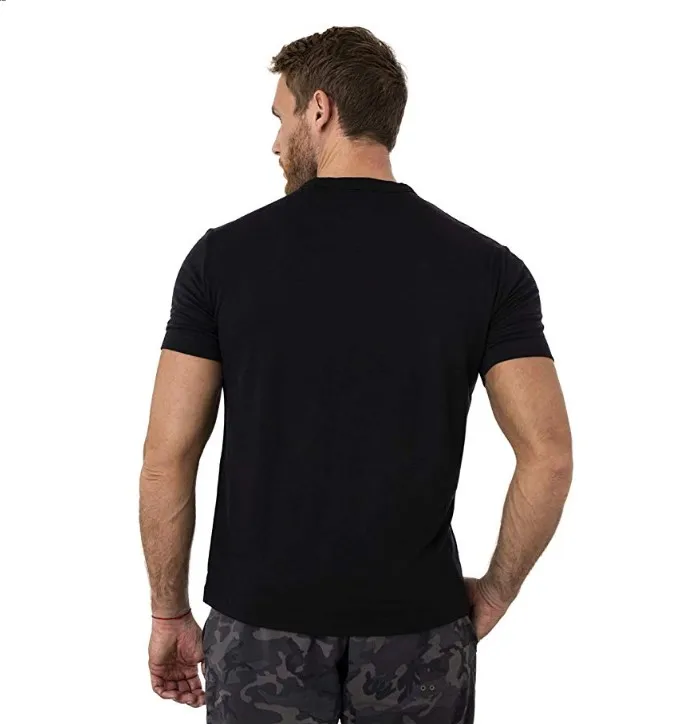 100% Merino Wool T Shirt Men Base Layer Merino Tshirt 180G Everyday Undershirt Wicking Breathable Anti-Odor + Hiking Blend Socks