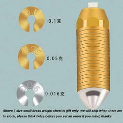 3pcs Adjustable Carpfishing Brass Bullet Sinker Drop Fishing Sinker Weight Drop Fishing Tackle Rig Accessories