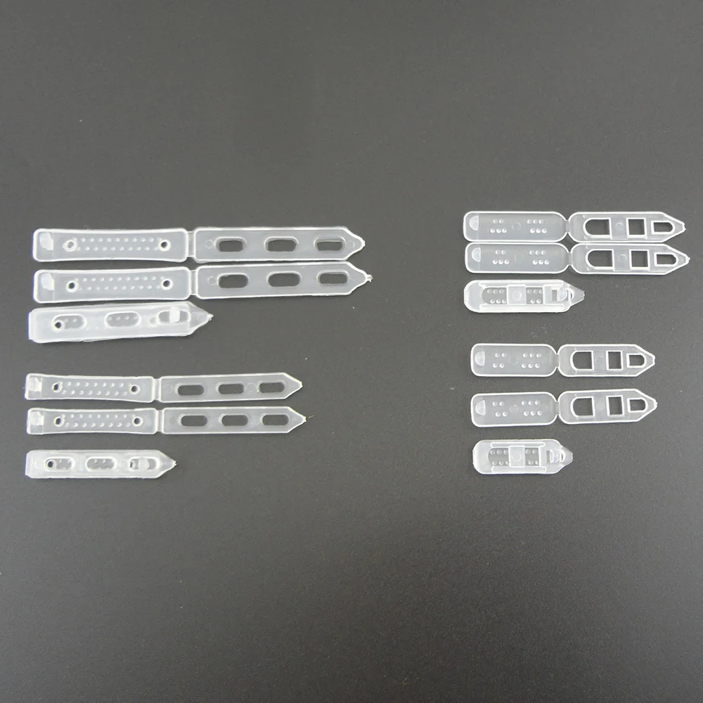 100 SZTUK 2,5 cm 2,8 cm 3,5 cm Przezroczysta zwykła plastikowa szpilka do broszek 4 cm Plastikowe agrafki do włosów Żaba Spinka do włosów DIY akcesoria do włosów