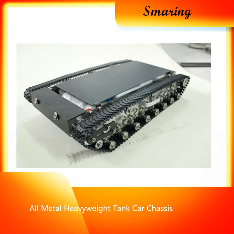 

All Metal Heavyweight Tank Car Chassis/ Weight 8.5KG,Load Carry More Than 30kg! / Obstacle-Surmounting Tank Chassis/Robot Parts