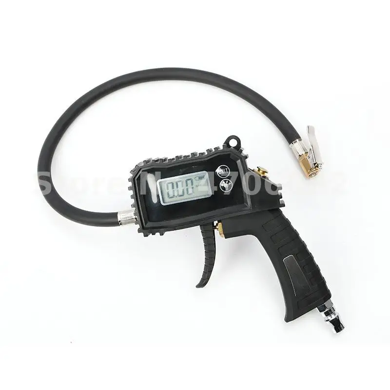 Car Digital Display Tire Pressure Gauge LED Light Air Pressure Gauge Inflatable Gun Center Air Release Valve Auto Repair Tools