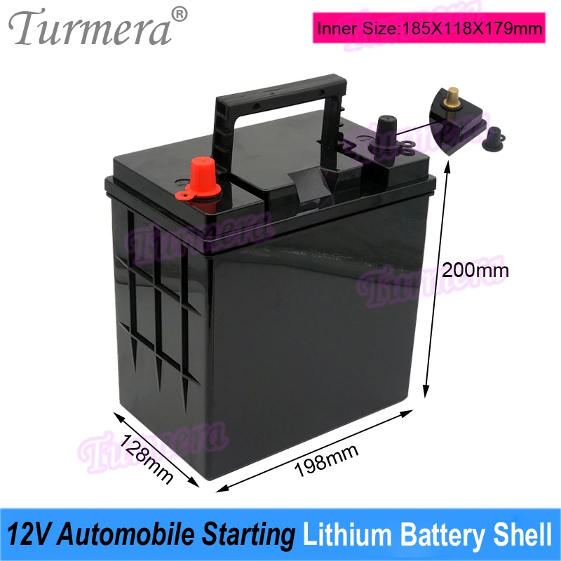 Turmera 12V Akumulator samochodowy Obudowa akumulatorów litowych do samochodów 36Series 36B26 38B19 38B20 Wymień akumulator kwasowo-ołowiowy 12V