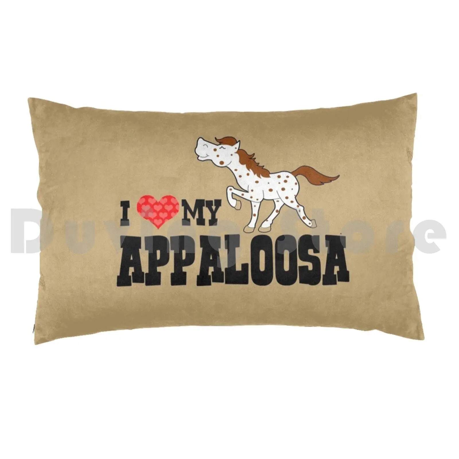 I Love My Appaloosa Red Roan Appy Horse Pillow Case 20*30 Inch Horse Horses Appaloosa Appaloosa Horse