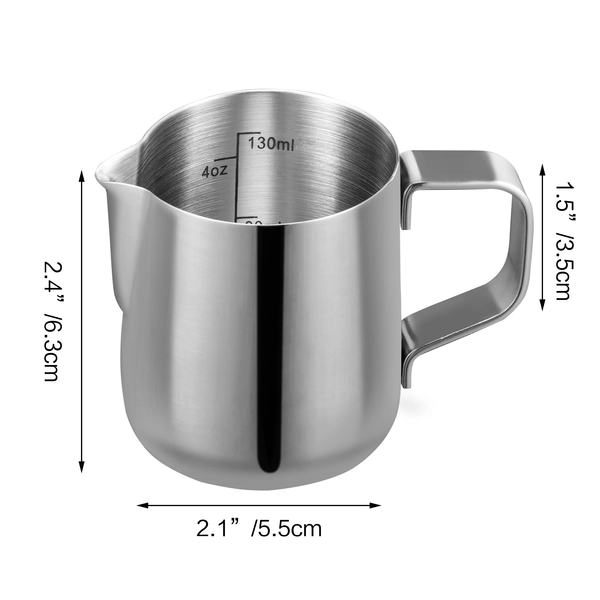 Stainless Steel Milk Frothing Pitcher, Frothing Pitcher, Espresso , Barista Craft, Latte Cappuccino Milk Creamer, Frother Jug