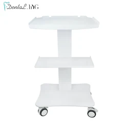 Dental Trolley Portable with Shelf Trays Movable Mobile Table with Brake Dentist Tool Equipment High Quality