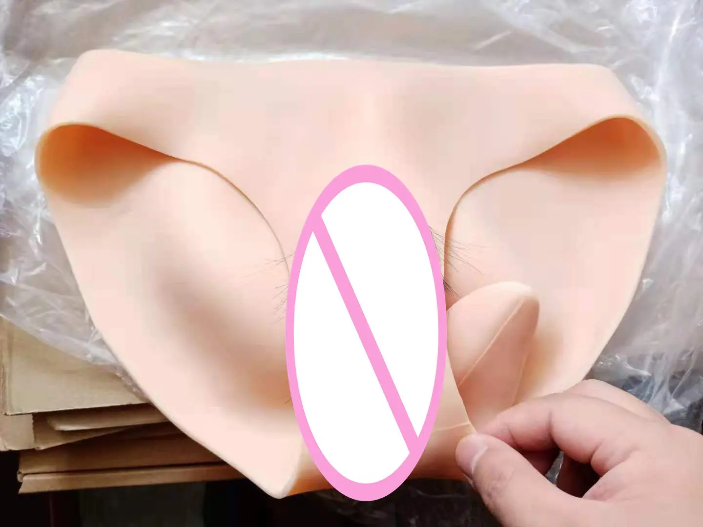 Vagina Boxer Briefs Penetratable Underwear Silicone Fake Vagina Panties Men for Crossdresser Transgender Shemale Gaff Soft Tits