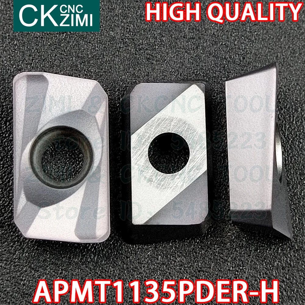 APMT1135PDER-H ZM1125 APMT 1135 PDERH超硬インサート肩フライス盤インサートツールCNC機械旋盤インデックス可能な切削工具