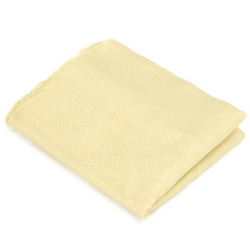 200g Fabric Woven Aramid Fiber Cloth Plain 100cm/39.4\'\' Width Yellow