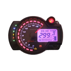 18000rpm 7 Color Modern RX2N Similar LCD Digital Motorcycle Odometer Speedometer Adjustable KOSO MAX 299KM/H Meter