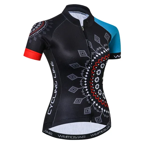 Imagen 2 del producto Weimostar-Camiseta de manga corta de Ciclismo para mujer, ropa de bicicleta, Tops de equipo profesional, camisetas de bicicleta de montaña, Maillot de verano