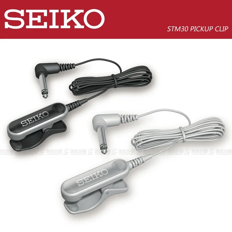 Seiko STM30 Clip Style Pickup Microphone, Black or Silver Available